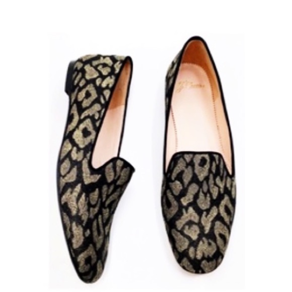 🆕 {J. Crew} Metallic Leopard Smoking Loafers - Picture 6 of 11